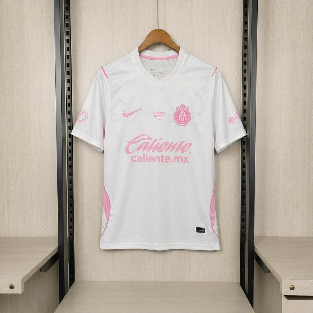 Camiseta chivas guadalajara edicion especial 2026 2027 rosa blanco kkgoolcamiseta