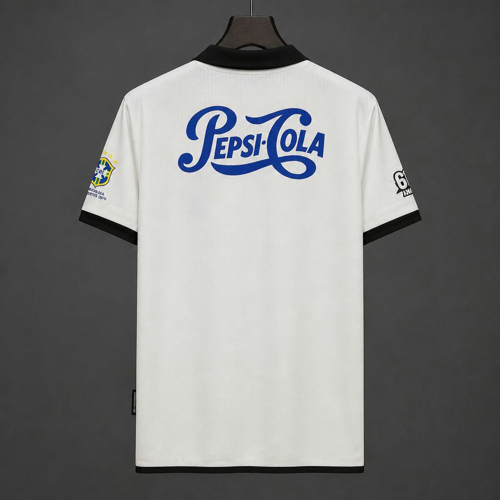 Vista trasera camiseta retro de futbol corinthians 2000 2001 en kkgool