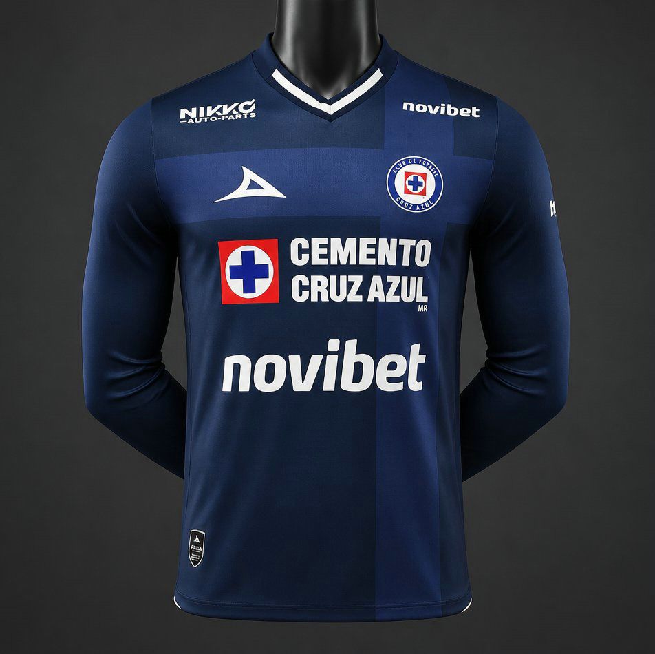 Camiseta cruz azul tercera manga larga jugador 2026 2027 kkgool
