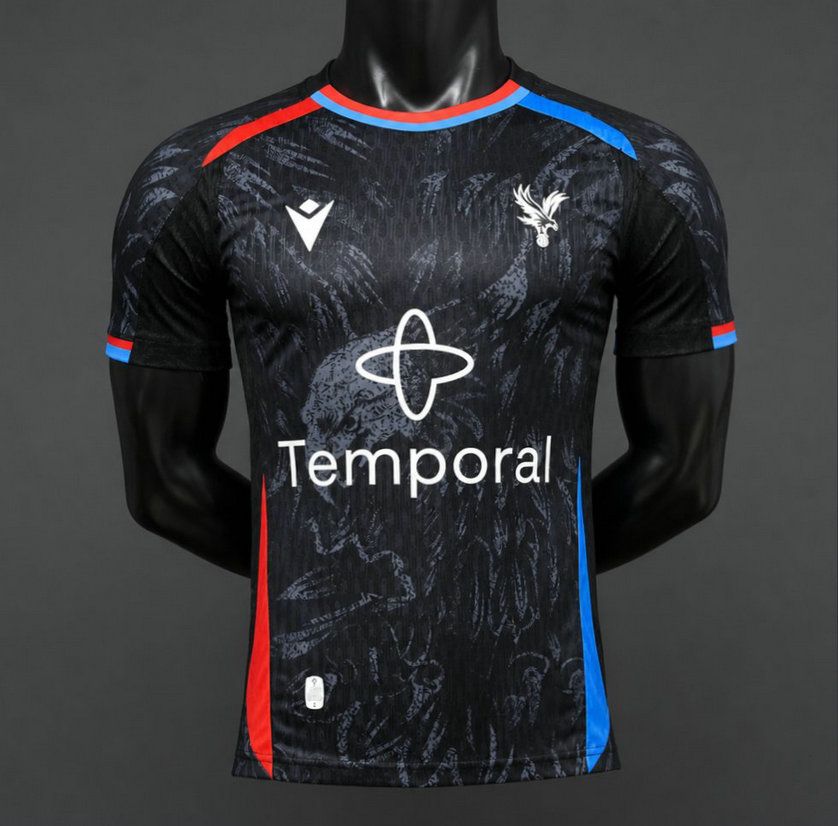 Camiseta crystal palace segunda equipacion negra 2026 2027 version player kkgool