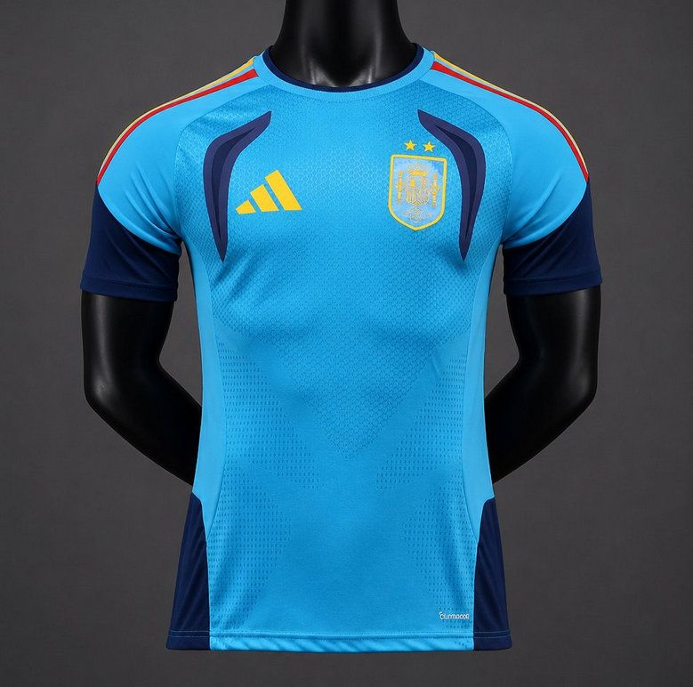 Camiseta espana azul celeste entrenamiento 2026 2027 version player kkgool