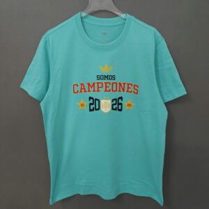 Camiseta espana campeones mundial 2026 verde sarcelle kkgool