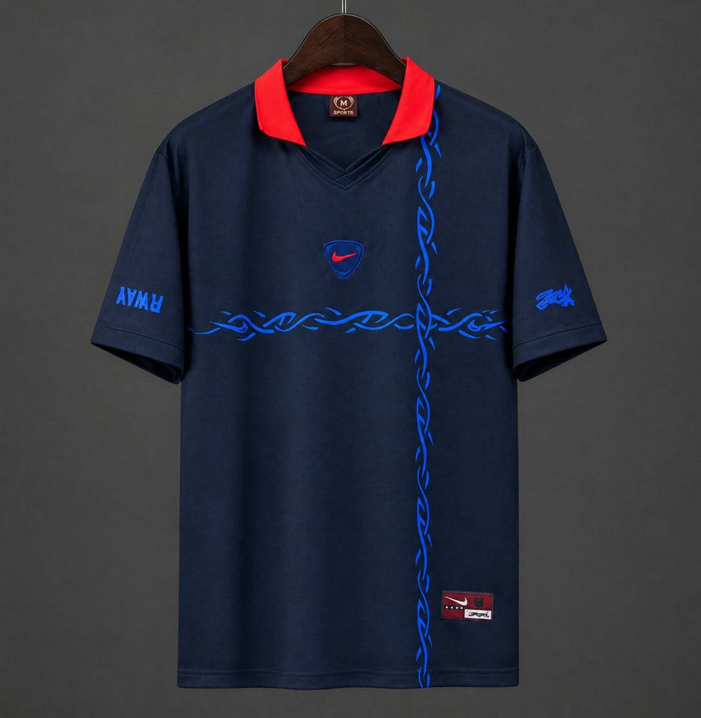 Camiseta francia azul cuello rojo edicion especial 2026 2027 kkgool