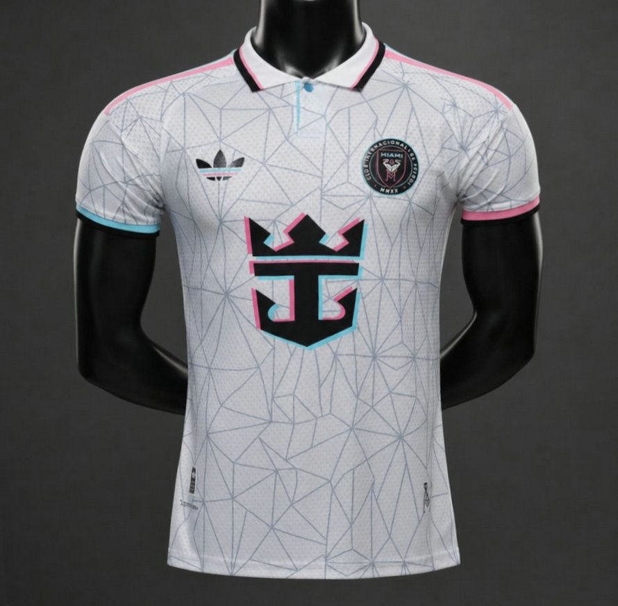 Camiseta inter miami edicion especial blanca y rosa 2026 2027 version player kkgool
