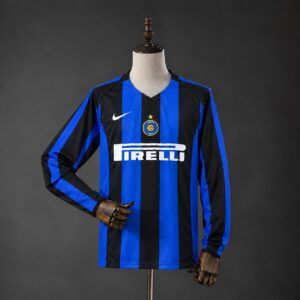 Camiseta inter milan domicilio vintage 2004 2005 manga larga kkgool