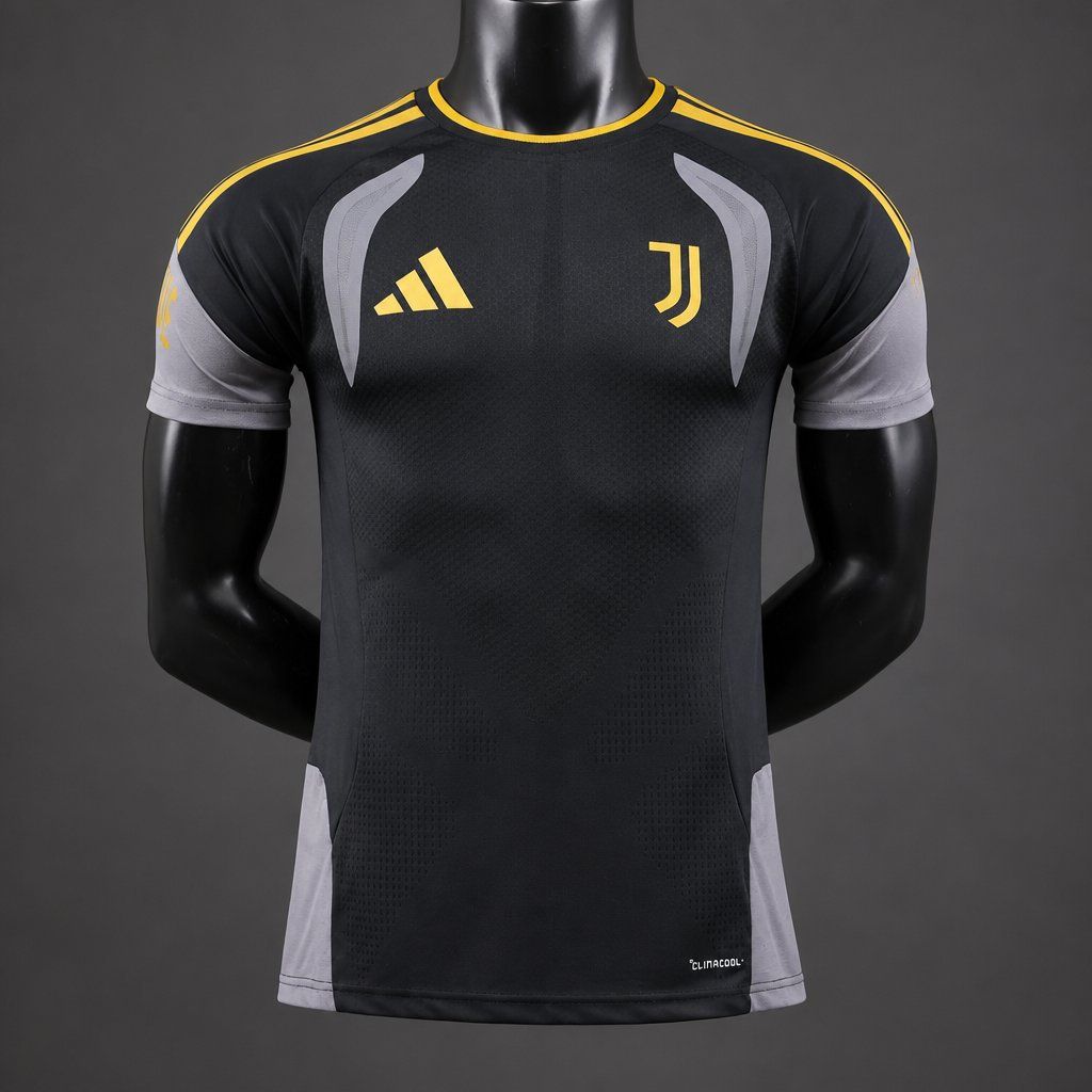 Camiseta juventus entrenamiento negra y gris 2026 2027 version player kkgool