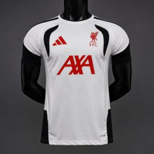 Camiseta liverpool fc entrenamiento blanca y negra 2026 2027 version player kkgool