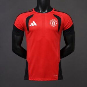 Camiseta manchester united entrenamiento roja y negra 2026 2027 version player kkgool