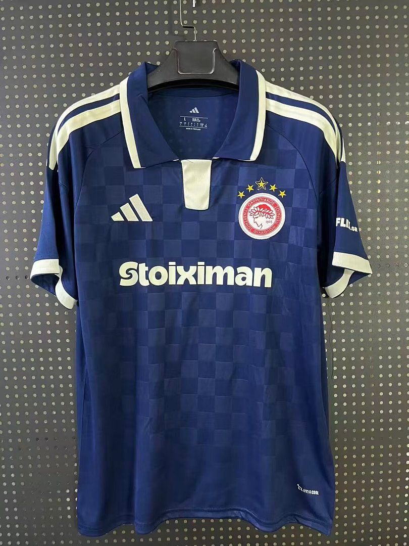 Camiseta olympiacos azul ajedrez polo 2026 2027 kkgool