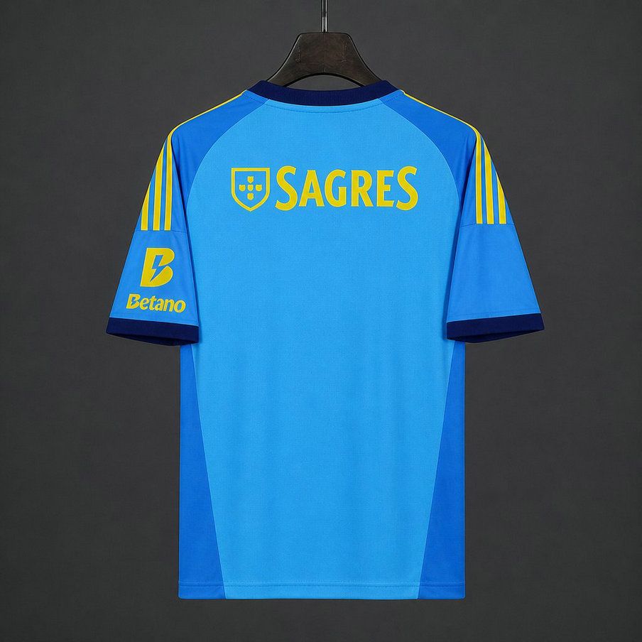 Camiseta portero benfica azul tercera equipacion 2026 2027 vista trasera