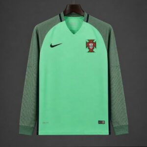 Camiseta portugal visitante vintage 2016 manga larga kkgool