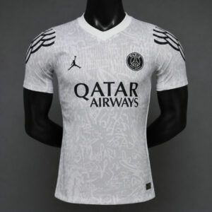 Camiseta psg cuarta equipacion blanca graffiti 2026 2027 version player kkgool