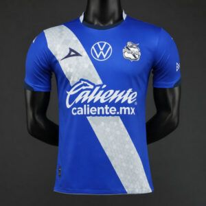 Camiseta club puebla primera equipacion azul y blanca 2026 2027 version player kkgool