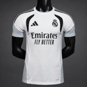 Camiseta real madrid entrenamiento blanca y gris 2026 2027 version player kkgool
