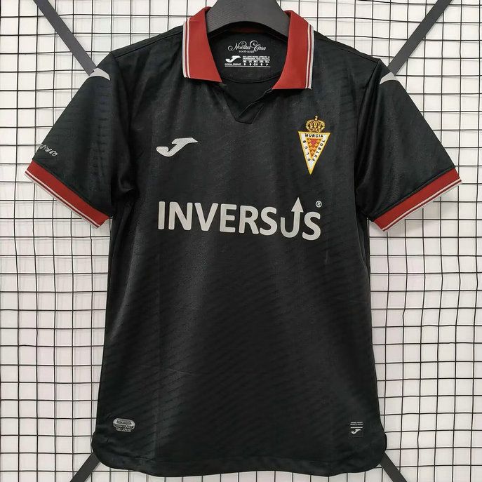 Camiseta real murcia tercera negro rojo 2026 2027 kkgool