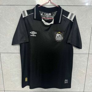Camiseta santos tercera negro dorado 2026 2027 kkgool