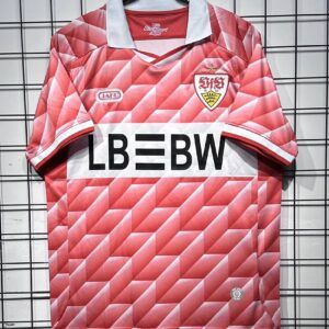 Camiseta stuttgart roja blanca geometrica edicion especial 2026 2027 kkgool