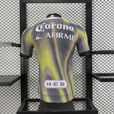 Vista trasera camiseta tigres uanl concepto amarillo azul jugador en kkgool