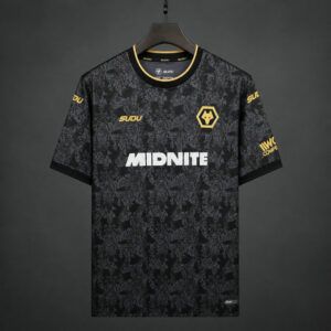 Camiseta wolverhampton negra dorada tercera equipacion 2026 2027 kkgool