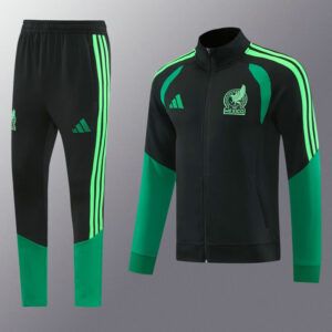 Chandal chaqueta seleccion mexico negro y verde 2026 2027 kkgool