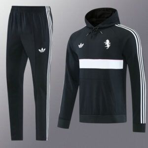 Chandal con capucha juventus negro 2026 2027 sudadera y pantalon kkgool