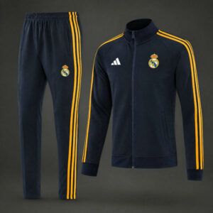 Chandal real madrid azul marino y amarillo 2026 2027 chaqueta y pantalon kkgool