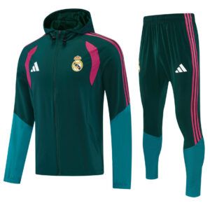 Comprar chandal real madrid con capucha verde oscuro 2026 2027 kkgool