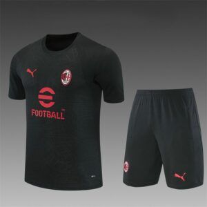 Conjunto ac milan gris oscuro ninos 2026 2027 kkgool
