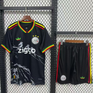 Conjunto ajax edicion especial three little birds negro 2026 2027 ninos kkgool