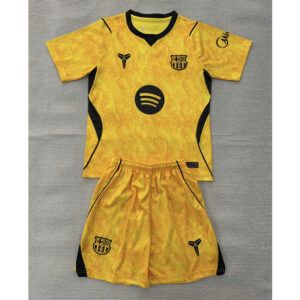 Conjunto fc barcelona portero amarillo mamba 2026 2027 ninos kkgool