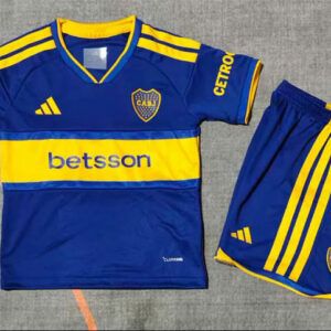 Conjunto boca juniors primera equipacion azul y amarilla 2026 2027 ninos kkgool