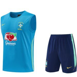 Conjunto de camiseta brasil azul sin mangas 2026 2027 kkgool