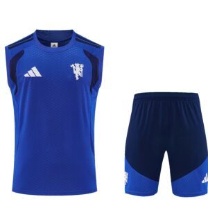 Conjunto de camiseta manchester united azul sin mangas 2026 2027 kkgool