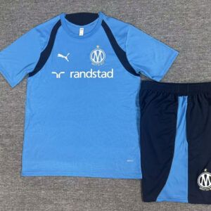 Conjunto de camiseta olympique de marseille bleu clair 2026 2027 kkgool