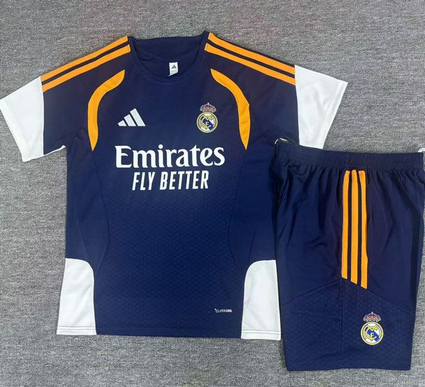 Conjunto de camiseta real madrid azul y amarillo 2026 2027 kkgool