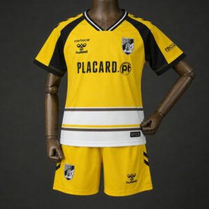 Conjunto vitoria sc tercera equipacion amarilla y negra 2026 2027 ninos kkgool