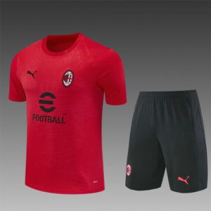 Ensemble entrainement ac milan rojo negro 2026 2027 kkgool