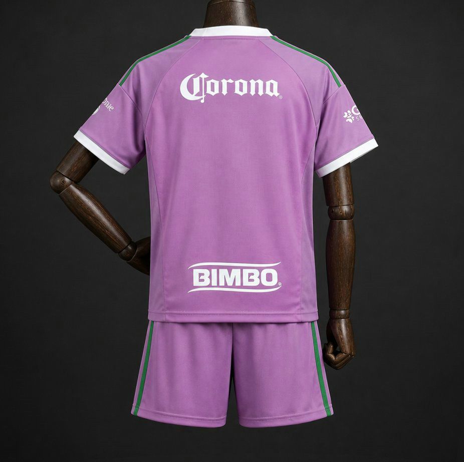 Vista trasera equipacion de futbol club america ninos 2026 2027 portero en kkgool