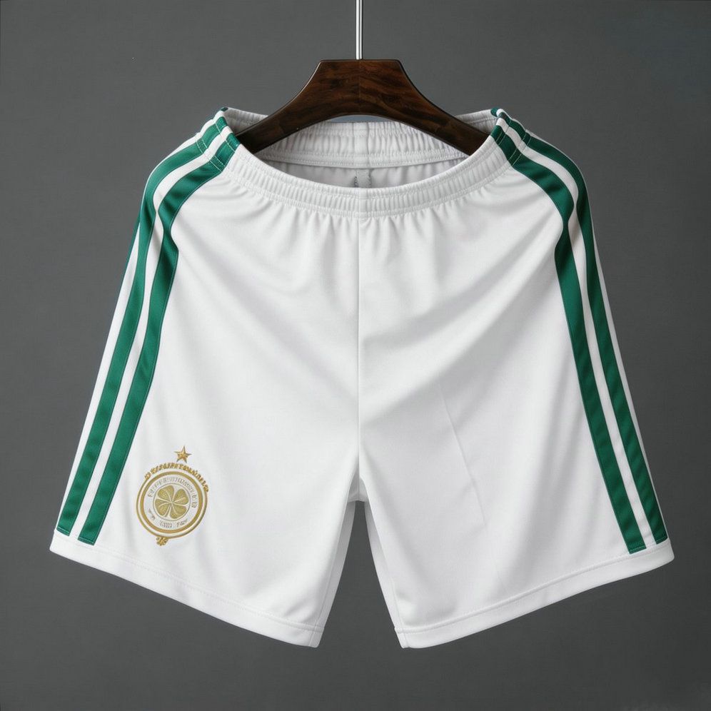 Pantalon corto celtic blanco verde 2026 2027 kkgool